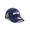 Seattle Seahawks Navy Victory Banner Stretch-Fit Cap