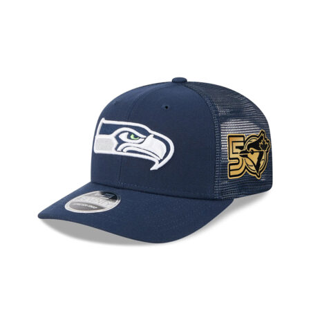 Seattle Seahawks Navy Victory Banner Trucker Cap