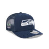 Seattle Seahawks Navy Victory Banner Trucker Cap 1 Seattle Seahawks Navy Victory Banner Trucker Cap
