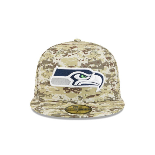 Seattle SeahawksDigital Camouflage Service Fan Fitted Cap