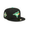 Toronto Blue Jays Clover Fan Fitted Cap in Black