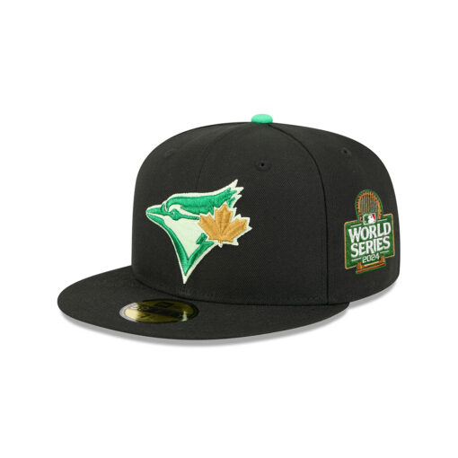 Toronto Blue Jays Clover Fan Fitted Cap in Black