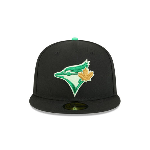 Toronto Blue Jays Clover Fan Fitted Cap in Black