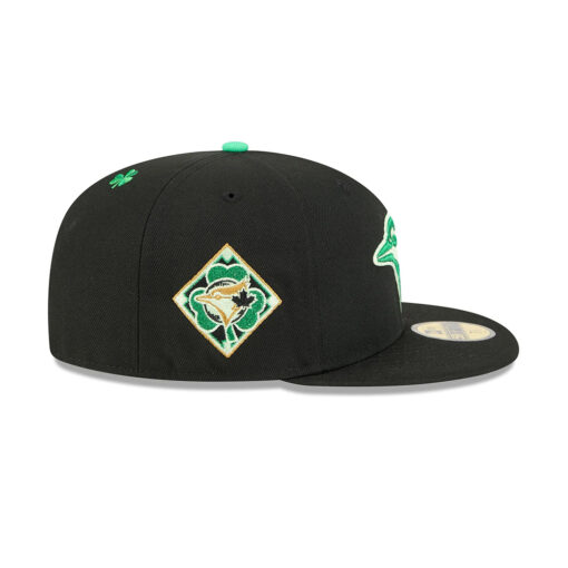 Toronto Blue Jays Clover Fan Fitted Cap in Black