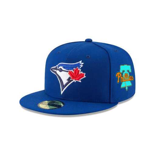 Toronto Blue Jays Guerrero Jr Fan Fitted Cap in Blue Toronto Blue Jays Guerrero Jr Fan Fitted Cap in Blue
