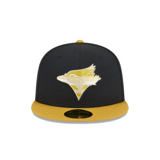 Toronto Blue Jays Metallic Gold Logo Fitted Cap
