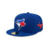 Toronto Blue Jays Number 42 Tribute Fitted Cap in Blue