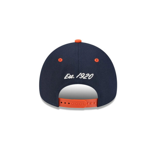 Chicago Bears Arched Logo A-Frame Snapback Hat in Navy