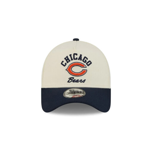 Chicago Bears Arched Logo A-Frame Snapback Hat in White