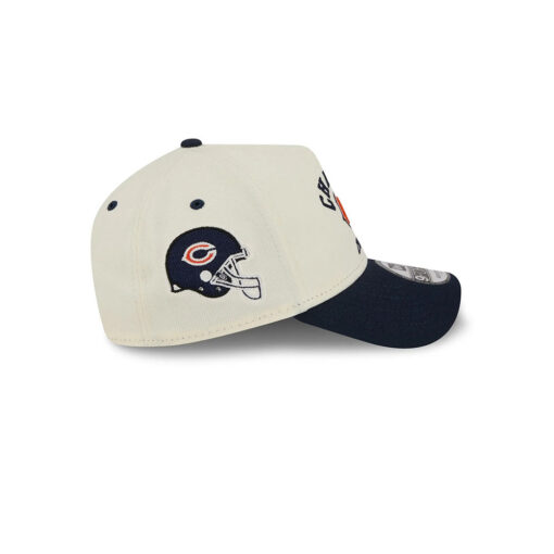 Chicago Bears Arched Logo A-Frame Snapback Hat in White