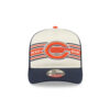 Chicago Bears Banner Logo A-Frame Trucker Hat in Navy 2 Chicago Bears Banner Logo A-Frame Trucker Hat in Navy