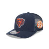Chicago Bears Bear Head Mesh Back Trucker Hat in Navy