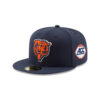 Chicago Bears Bear Head Side Patch Fitted Hat in Navy 1 Chicago Bears Bear Head Side Patch Fitted Hat in Navy