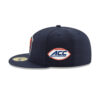 Chicago Bears Bear Head Side Patch Fitted Hat in Navy 2 Chicago Bears Bear Head Side Patch Fitted Hat in Navy