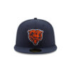 Chicago Bears Bear Head Side Patch Fitted Hat in Navy 3 Chicago Bears Bear Head Side Patch Fitted Hat in Navy