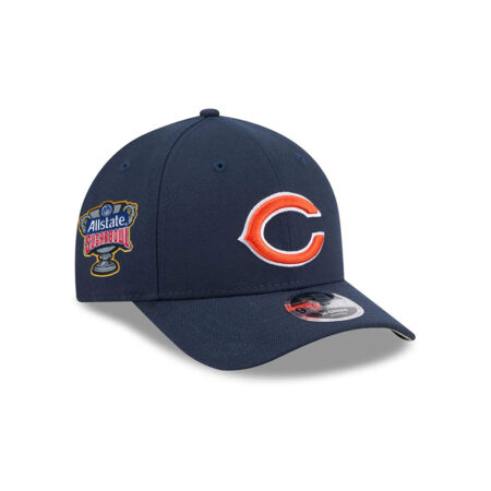 Chicago Bears Bear Head Side Patch Snapback Hat in Navy