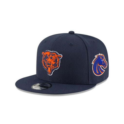 Chicago Bears Bear Head Side Patch Snapback Hat in Navy Chicago Bears Bear Head Side Patch Snapback Hat in Navy