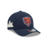 Chicago Bears Bear Head Side Patch Snapback Hat in Navy 1 Chicago Bears Bear Head Side Patch Snapback Hat in Navy