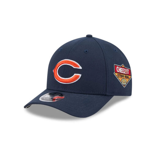 Chicago Bears Bear Head Side Patch Snapback Hat in Navy