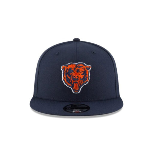 Chicago Bears Bear Head Side Patch Snapback Hat in Navy Chicago Bears Bear Head Side Patch Snapback Hat in Navy