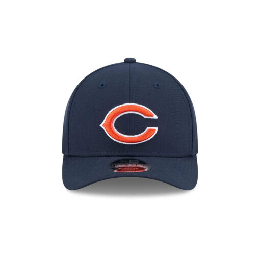 Chicago Bears Bear Head Side Patch Snapback Hat in Navy