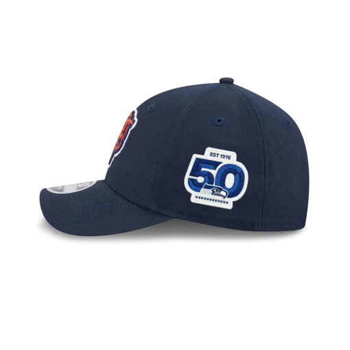 Chicago Bears Bear Head Side Patch Snapback Hat in Navy Chicago Bears Bear Head Side Patch Snapback Hat in Navy
