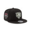 Chicago Bears Black and White Bear Head Side Patch Snapback Hat in Black