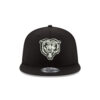 Chicago Bears Black and White Bear Head Side Patch Snapback Hat in Black 1 Chicago Bears Black and White Bear Head Side Patch Snapback Hat in Black