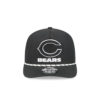 Chicago Bears Black and White C Mark Wordmark Rope Adjustable Hat in Black