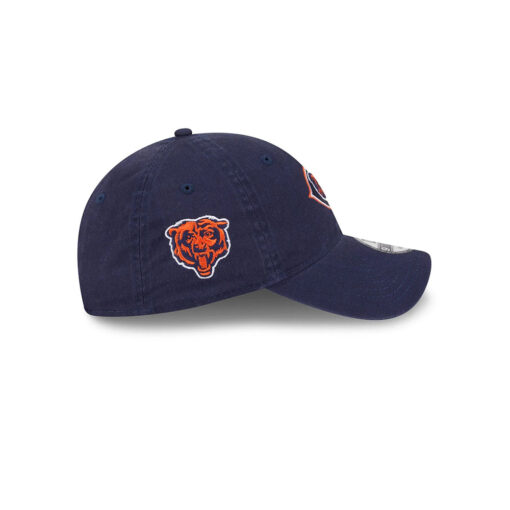 Chicago Bears C Mark Bear Head Side Patch Adjustable Hat in Navy Chicago Bears C Mark Bear Head Side Patch Adjustable Hat in Navy