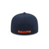 Chicago Bears C Mark Bear Head Side Patch Fitted Hat in Navy