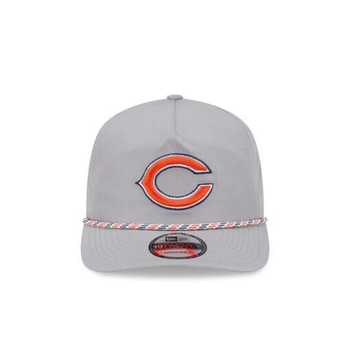 Chicago Bears C Mark Rope Side Patch Adjustable Hat in Gray Chicago Bears C Mark Rope Side Patch Adjustable Hat in Gray