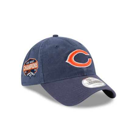 Chicago Bears C Mark Side Patch Adjustable Hat in Navy