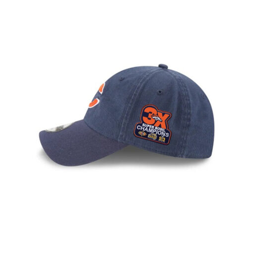 Chicago Bears C Mark Side Patch Adjustable Hat in Navy Chicago Bears C Mark Side Patch Adjustable Hat in Navy