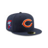 Chicago Bears C Mark Side Patch Fitted Hat in Navy