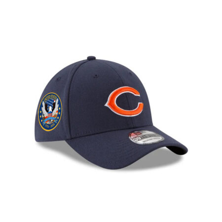Chicago Bears C Mark Side Patch Stretch Fit Hat in Navy