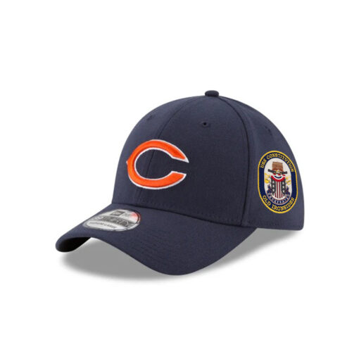 Chicago Bears C Mark Side Patch Stretch Fit Hat in Navy Chicago Bears C Mark Side Patch Stretch Fit Hat in Navy