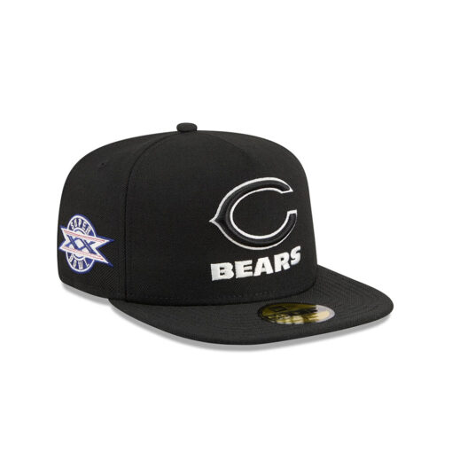 Chicago Bears Chiseled Logo A-Frame Fitted Hat in Navy Chicago Bears Chiseled Logo A-Frame Fitted Hat in Navy