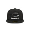 Chicago Bears Chiseled Logo A-Frame Fitted Hat in Navy 2 Chicago Bears Chiseled Logo A-Frame Fitted Hat in Navy