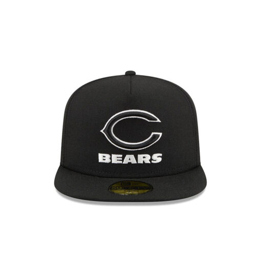 Chicago Bears Chiseled Logo A-Frame Fitted Hat in Navy Chicago Bears Chiseled Logo A-Frame Fitted Hat in Navy