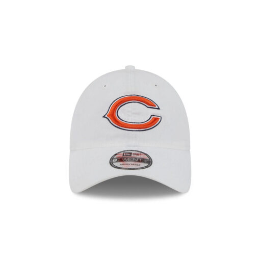 Chicago Bears Classic Logo Adjustable Hat in White Chicago Bears Classic Logo Adjustable Hat in White