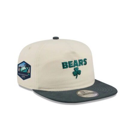 Chicago Bears Metallic Logo Adjustable Hat in Black