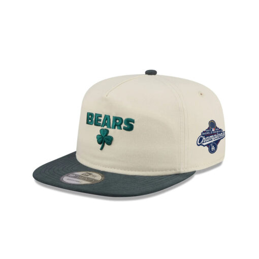 Chicago Bears Metallic Logo Adjustable Hat in Black