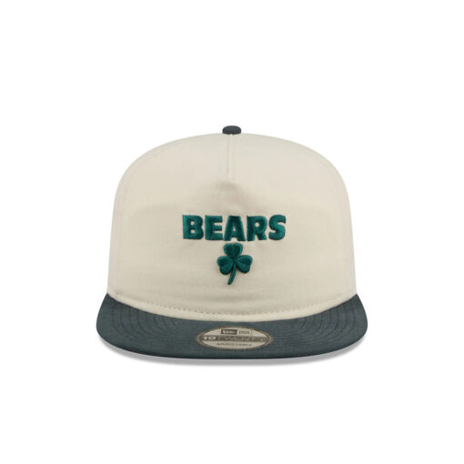 Chicago Bears Metallic Logo Adjustable Hat in Black