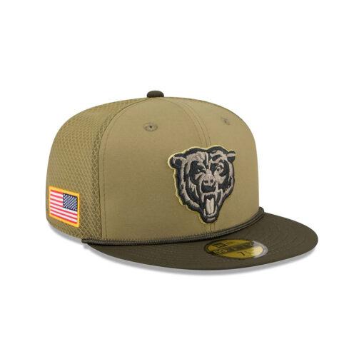 Chicago Bears Military-Inspired Fitted Hat in Olive Chicago Bears Military-Inspired Fitted Hat in Olive