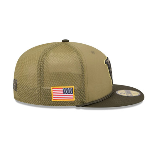 Chicago Bears Military-Inspired Fitted Hat in Olive Chicago Bears Military-Inspired Fitted Hat in Olive
