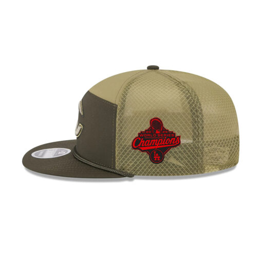 Chicago Bears Military-Inspired Split Panel Trucker Hat in Olive