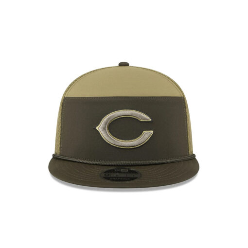 Chicago Bears Military-Inspired Split Panel Trucker Hat in Olive