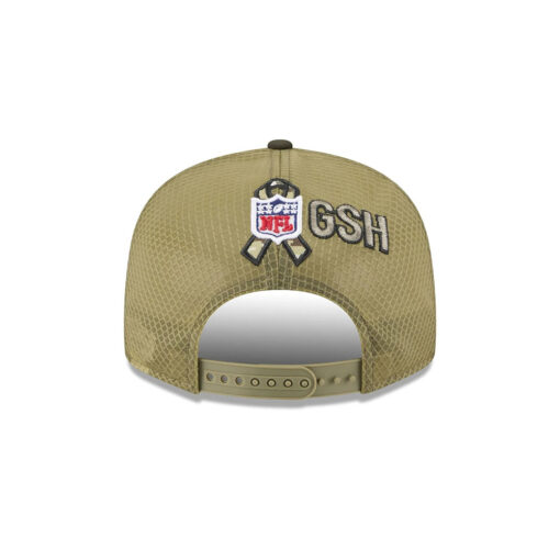 Chicago Bears Military-Inspired Split Panel Trucker Hat in Olive