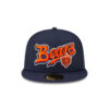Chicago Bears Script Logo Fitted Hat in Navy 2 Chicago Bears Script Logo Fitted Hat in Navy
